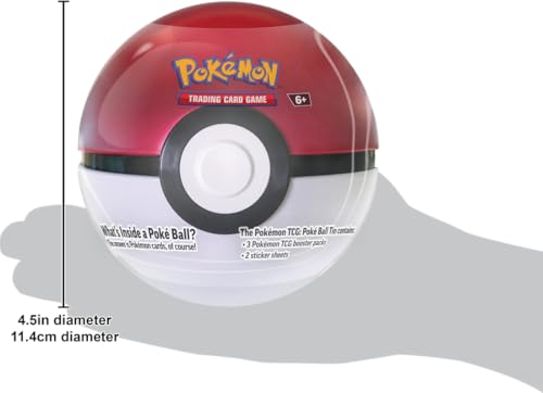 Pokémon TCG: Poké Ball Tin 3-Pack Bundle 2024- Poké Ball, Premier Ball, Moon Ball. Amazon Exclusive ( Includes 9 Scarlet & Violet Booster Packs + Stickers)