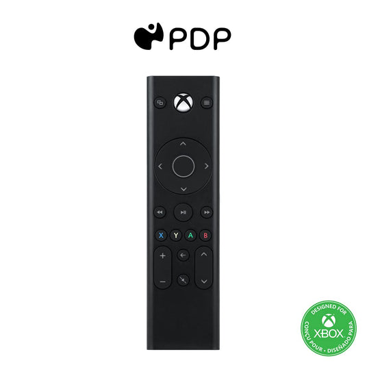 PDP Universal Gaming Media TV Remote Control for Xbox Series X|S, Xbox One, Officially Licensed for Microsoft Xbox, Motion Activated Backlight, Compact Navigation Toggle, Battery Optimized