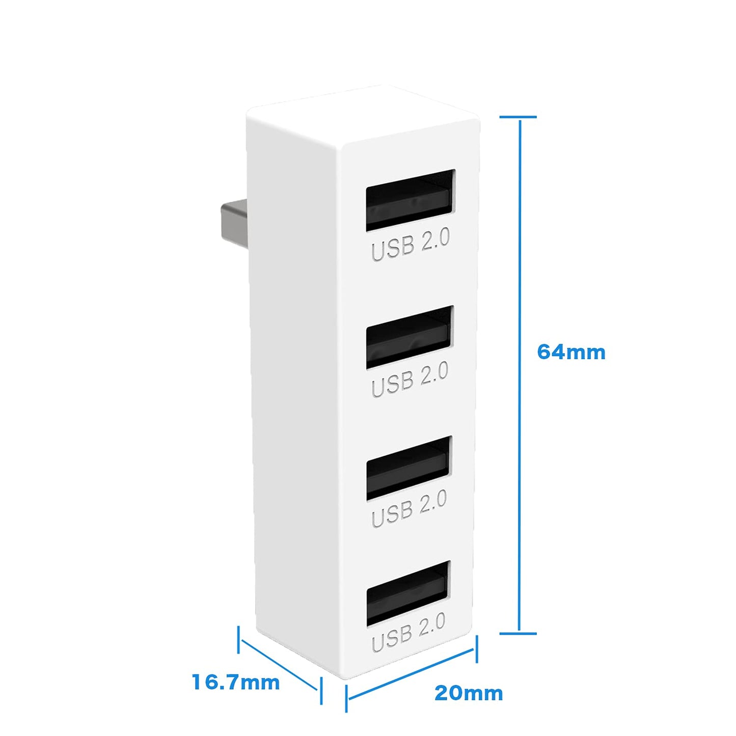 JZW-Shop 4 Ports USB Hub 2.0 for Xbox Series S, High Speed USB Hub Splitter Expansion Adapter Compatible with Xbox Series S Console