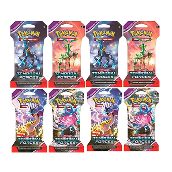 Pokemon TCG: Scarlet and Violet Temporal Forces Sleeved Booster Pack 8 Packs