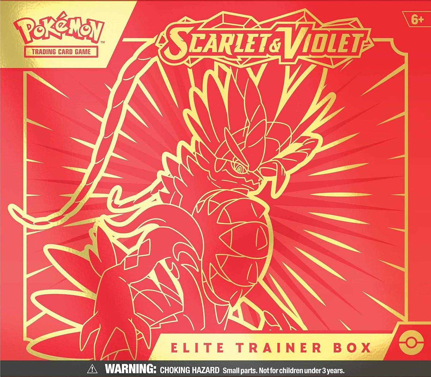 Pokémon TCG: Scarlet & Violet Elite Trainer Box (Miraidon Purple or Koraidon Red, Random Color)