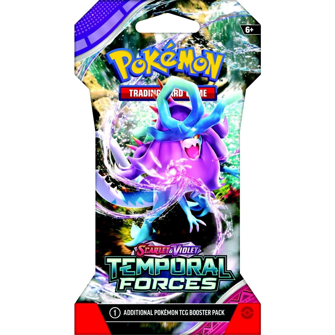 Pokemon TCG: Scarlet and Violet Temporal Forces Sleeved Booster Pack 8 Packs