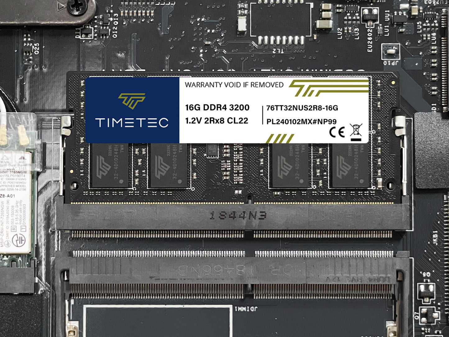 Timetec 16GB DDR4 3200MHz (or 2933MHz or 2666MHz) PC4-25600 Non-ECC Unbuffered 1.2V CL22 2Rx8 Dual Rank 260 Pin SODIMM Laptop Notebook PC Computer Memory RAM Module Upgrade