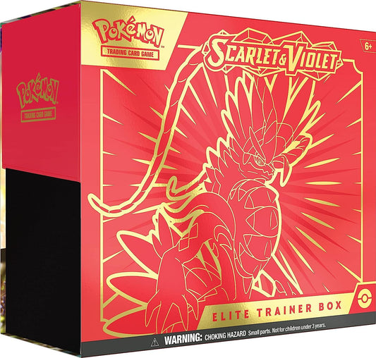 Pokémon TCG: Scarlet & Violet Elite Trainer Box (Miraidon Purple or Koraidon Red, Random Color)