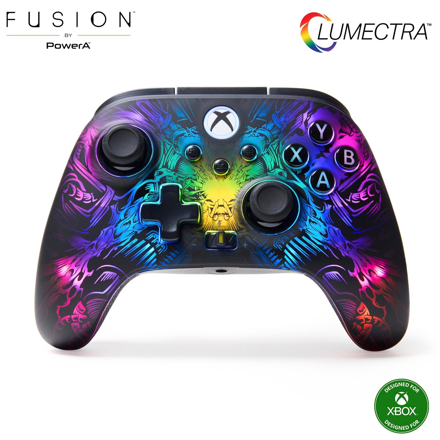 PowerA FUSION Pro Wireless Controller for Xbox Series X|S with Lumectra, gamepad, wired video game controller, gaming controller, Officially Licensed for Xbox Series X|S and works on Xbox One and Windows 10/11