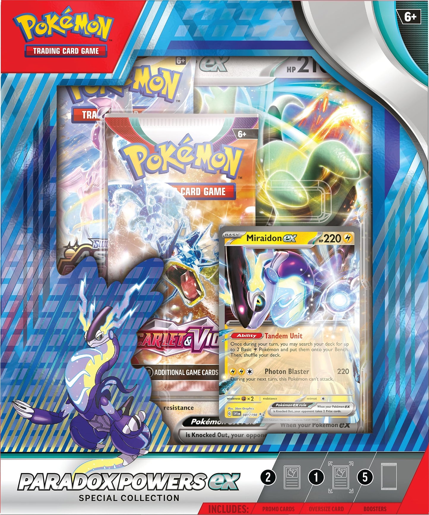 Pokémon TCG: Paradox Powers ex Special Collection -2023 Amazon Exclusive