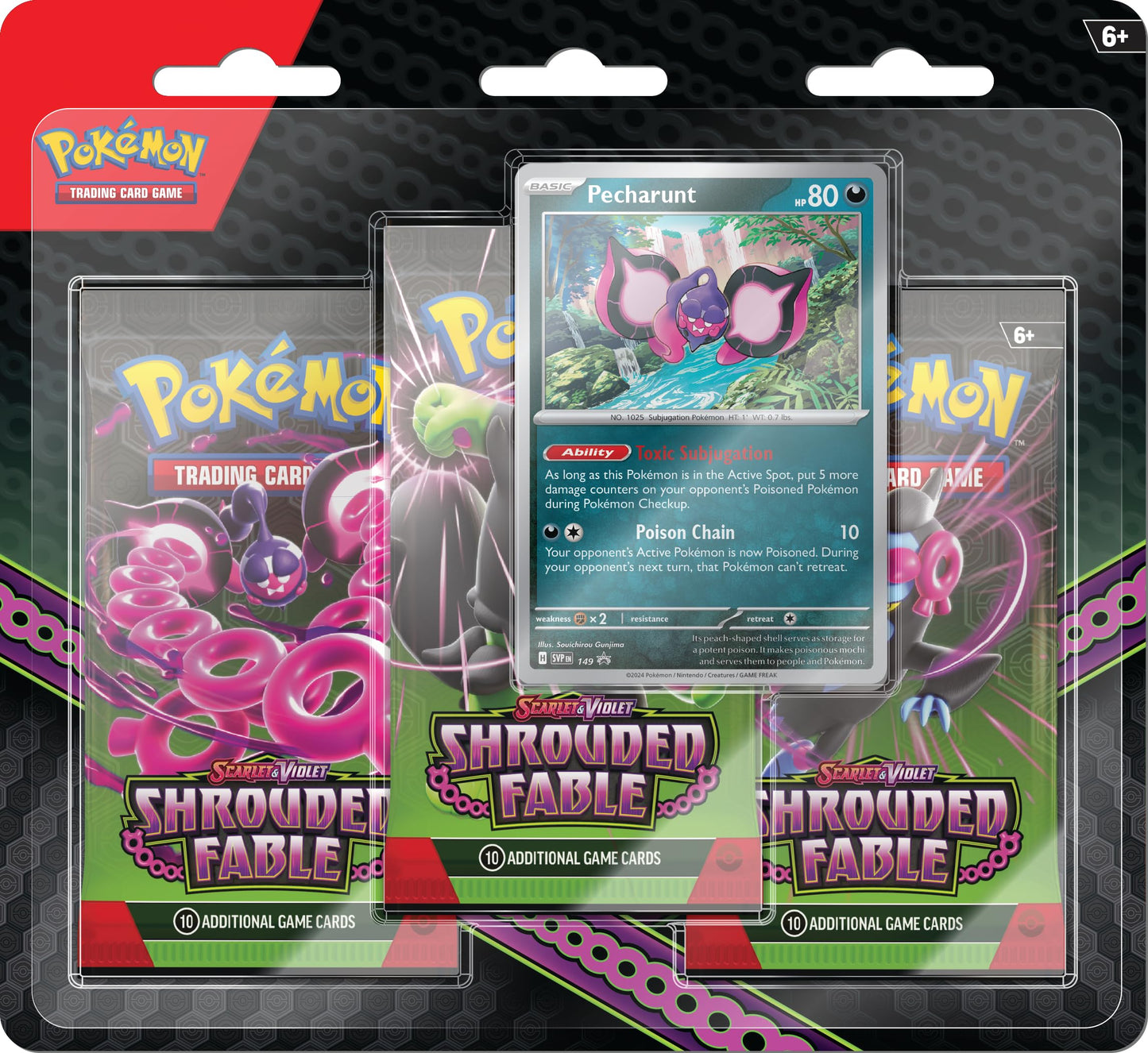 POKEMON TCG: SCARLET AND VIOLET SHROUDED FABLE THREE-BOOSTER BLISTER