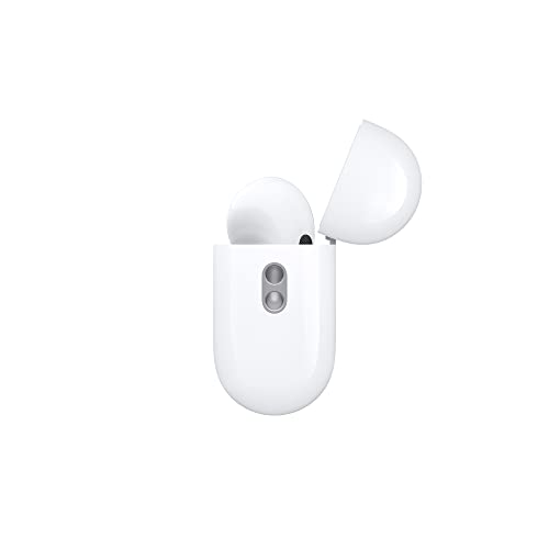 Apple AirPods Pro (2nd Generation) Wireless Earbuds with MagSafe Charging Case. Active Noise Cancelling, Personalized Spatial Audio, Customizable Fit, Bluetooth Headphones for iPhone