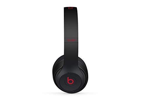 Beats Studio3 Wireless Headphones - Decade Collection, Defiant Black-Red (Renewed)