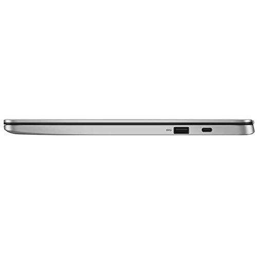 ASUS 14" HD Anti-Glare NanoEdge Display Thin and Light Chromebook, Intel Celeron Dual-Core Processor, 4GB RAM, 32GB eMMC, 128GB MicroSD Card, USB-C, WiFi, Webcam, Chrome OS