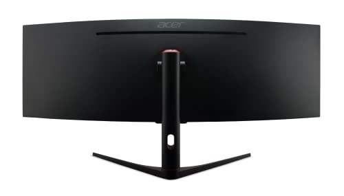 Acer EI491CUR Sbmiipphx 49" 1800R 32:9 Curved DQHD (5120 x 1440) Zero-Frame Gaming Monitor | AMD FreeSync Premium | Up to 120Hz | 4ms | 94% DCI-P3 | 2 x Display Port v1.4, 2 x HDMI 2.0 & 1 x Audio Out