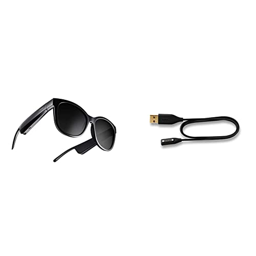 Bose Frames Soprano, Smart Glasses, Bluetooth Audio Sunglasses, Black & Frames Charging Cable- Replacement charging cable for your Bose Frames Audio Sunglasses