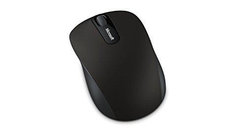 Microsoft Bluetooth Mobile Mouse 3600 - Black. Comfortable Design, Right/Left Hand Use, 4-Way Scroll Wheel, Wireless Bluetooth Mouse for PC/Laptop/Desktop, Works with for Mac/Windows Computers