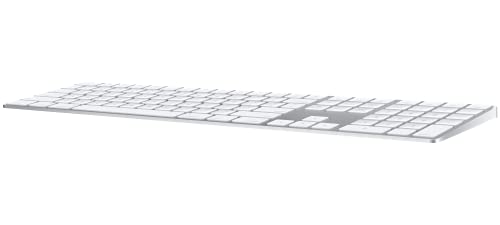 Apple Magic Keyboard with Numeric Keypad (Wireless, Rechargable) (US English) - Silver - AOP3 EVERY THING TECH 