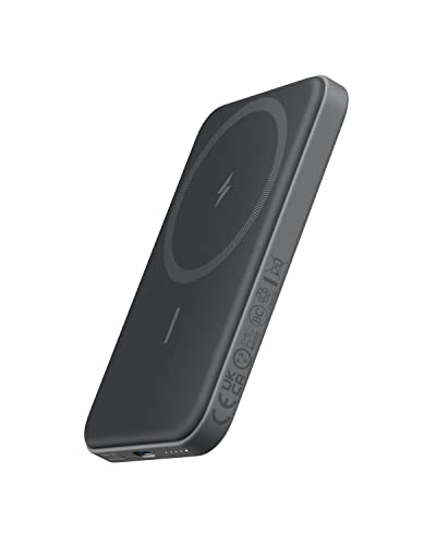 Anker 621 Magnetic Battery (MagGo), 5000mAh Magnetic Wireless Portable Charger with USB-C Cable, Only Compatible with iPhone 14/14 Pro/14 Pro Max, 13/13 Pro / 13 Pro Max, 12/12 Pro / 12 Pro Max