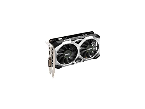 MSI Gaming GeForce GTX 1650 128-Bit HDMI/DP/DVI 4GB GDRR6 HDCP Support DirectX 12 VR Ready OC Graphics Card (GTX 1650 D6 Ventus XS OCV1)