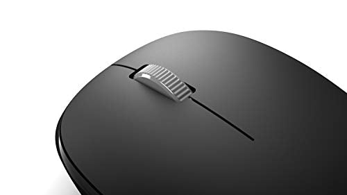 Microsoft Bluetooth Mouse - Black. Comfortable design, Right/Left Hand Use, 4-Way Scroll Wheel, Wireless Bluetooth Mouse for PC/Laptop/Desktop, works with for Mac/Windows Computers