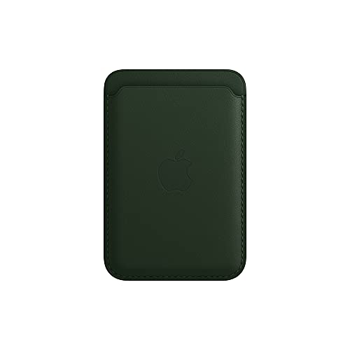 Apple Leather Wallet with MagSafe (for iPhone) - Now with Find My Support - Sequoia Green - AOP3 EVERY THING TECH 