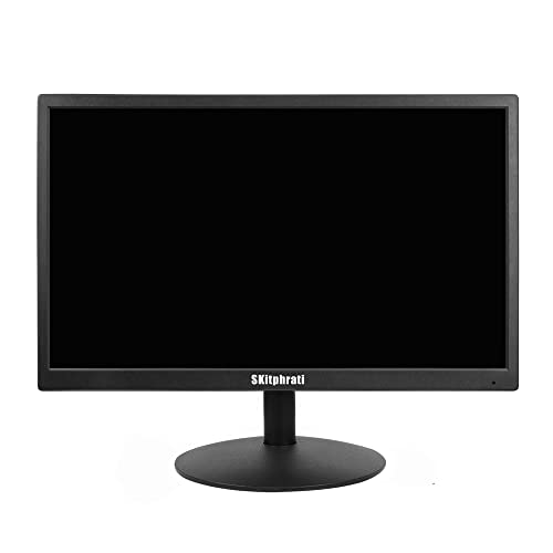 SKitphrati 20" PC Monitor 1600x900 60Hz 5MS HDMI Monitor LED Monitor Viewing Angle 95° (Horizontal) with HDMI VGA Input, 76% sRGB, VESA Wall Mount, TN Panel, Black