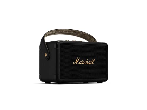 Marshall Kilburn II Bluetooth Portable Speaker - Black & Brass & Stockwell II Portable Bluetooth Speaker - Black