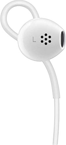 Google Earbuds USB-C Wired Headset Type-C w/Mic and Volume Control + Google USB Type C to 3.5mm Headphone Adapter Pixel, XL, Pixel 2, XL, Pixel 3, Pixel 3XL, Other USB Type-C Phones (Bundle) - White