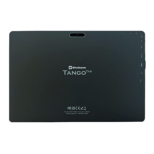 [3 Bonus Items] Simbans TangoTab 10 Inch Tablet and Keyboard 2-in-1 Laptop, 4 GB RAM, 64 GB Disk, Android 10, Mini-HDMI, Micro-USB, USB-A, Inbuilt GPS, Dual WiFi, Bluetooth Computer PC - TLX