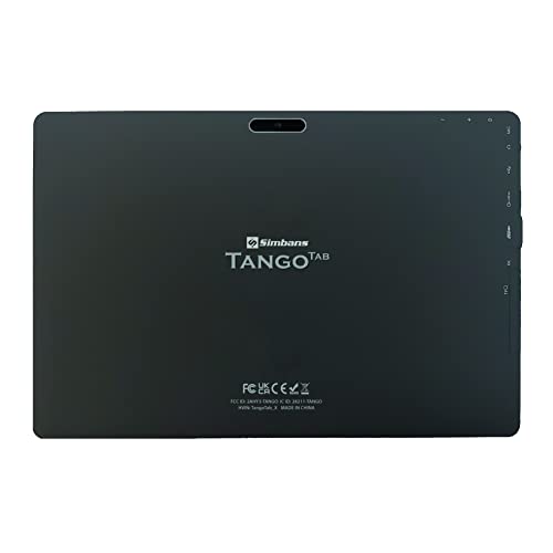 [3 Bonus Item] Simbans TangoTab 10 Inch Tablet 4 GB RAM, 64 GB Disk, Android 10, Mini-HDMI, Micro-USB, USB-A, Inbuilt GPS, Dual WiFi, Bluetooth, IPS Screen, Dual Camera Computer PC - TCX