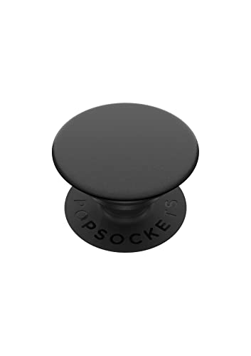 PopSockets: PopGrip with Swappable Top for Phones and Tablets - Black