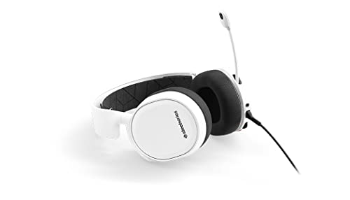 SteelSeries Arctis 3 - All-Platform Gaming Headset for PC - PlayStation 5 and PS4, Xbox One, Nintendo Switch, VR, Android and iOS - White