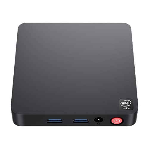 Mini PC Windows 10 Pro Intel Celeron N3350(Up to 2.4GHz) Micro PC, Mini Desktop PC 4G LPDDR3 64GB eMMC, Micro Computer Supports 2 * 4K HDMI, 4*USB 3.0, 2.4G/5G Wi-Fi 5, BT 4.0, Business Computer