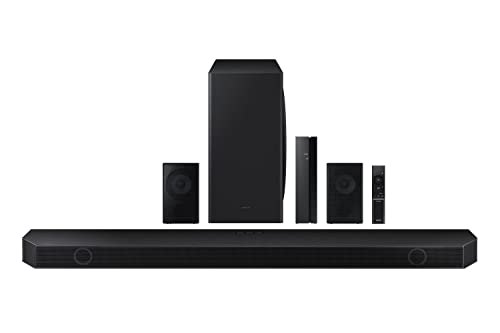 Samsung QN65S95BAFXZA 65" Quantum OLED HDR UHD 4K Smart TV with a Samsung HW-Q910B 9.1.2ch Soundbar with Subwoofer and Rear Speakers (2022)