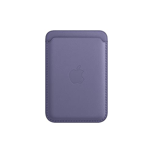 Apple Leather Wallet with MagSafe (for iPhone) - Now with Find My Support - Wisteria - AOP3 EVERY THING TECH 