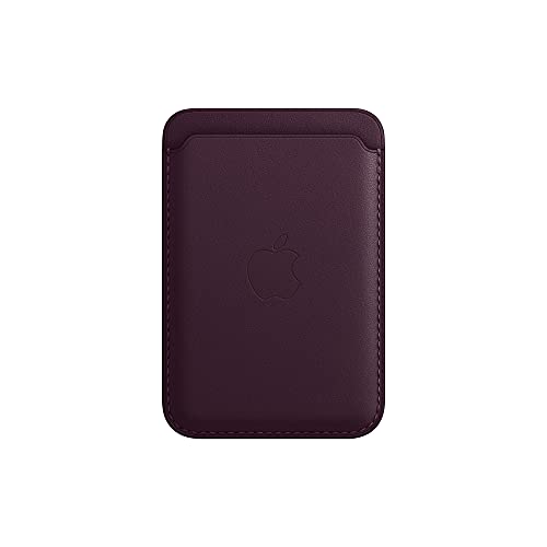 Apple Leather Wallet with MagSafe (for iPhone) - Now with Find My Support - Dark Cherry - AOP3 EVERY THING TECH 