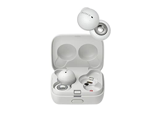 Sony LinkBuds Truly Wireless Earbud Headphones with an Open-Ring Design for Ambient Sounds and Alexa Built-in, White