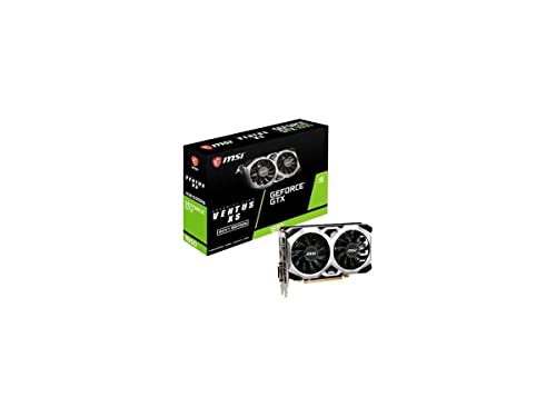 MSI Gaming GeForce GTX 1650 128-Bit HDMI/DP/DVI 4GB GDRR6 HDCP Support DirectX 12 VR Ready OC Graphics Card (GTX 1650 D6 Ventus XS OCV1)