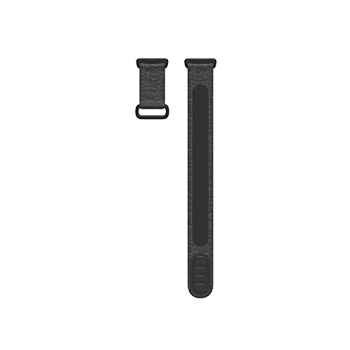 Fitbit Charge 5 Hook & Loop Accessory Band, Official Fitbit Product, Charcoal, Small