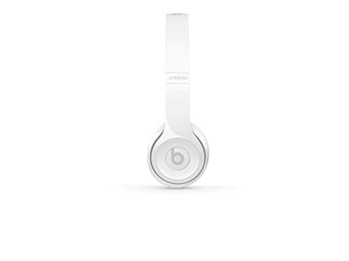 Beats Solo3 Wireless On-Ear Headphones - Apple W1 Headphone Chip, Class 1 Bluetooth, 40 Hours of Listening Time - Gloss White (Previous Model)