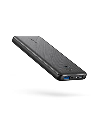 Anker Portable Charger, 313 Power Bank (PowerCore Slim 10K) 10000mAh Battery Pack with PowerIQ Charging Technology and USB-C (Recharge Only) for iPhone, Samsung Galaxy, and More
