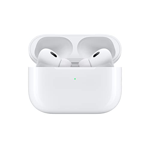 Apple AirPods Pro (2nd Generation) Wireless Earbuds with MagSafe Charging Case. Active Noise Cancelling, Personalized Spatial Audio, Customizable Fit, Bluetooth Headphones for iPhone