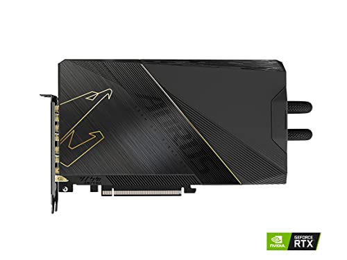 GIGABYTE AORUS GeForce RTX 3090Ti Xtreme WATERFORCE 24G Graphics Card, Waterforce Cooling System, 24GB 384-bit GDDR6X, GV-N309TAORUSX W-24GD Video Card