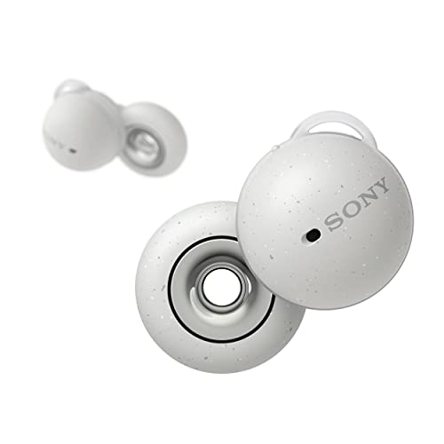 Sony LinkBuds Truly Wireless Earbud Headphones with an Open-Ring Design for Ambient Sounds and Alexa Built-in, White