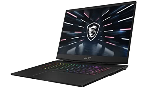 MSI Stealth GS77 -17 Gaming Laptop (Intel i7-12700H 14-Core, 64GB DDR5 4800MHz RAM, 2x8TB PCIe SSD RAID 0 (16TB), RTX 3070 Ti, 17.3" 240Hz 2K Quad HD (2560x1440), Win 11 Pro) with Hub