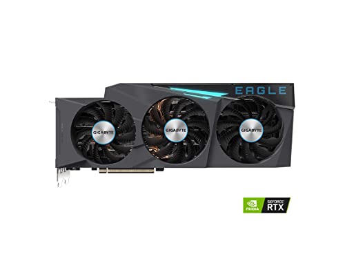 GIGABYTE GeForce RTX 3080 Eagle 12G Graphics Card, 3X WINDFORCE Fans, 12GB 384-bit GDDR6X, GV-N3080EAGLE-12GD Video Card