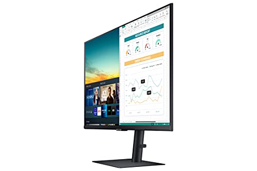 SAMSUNG M5 Series 32-Inch FHD 1080p Smart Monitor & Streaming TV (Tuner-Free), Netflix, HBO, Prime Video, & More, Apple Airplay, Height Adjustable Stand, Built-in Speakers (LS32AM502HNXZA)