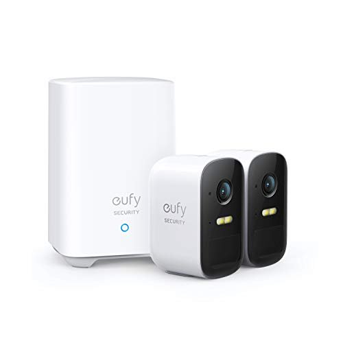 eufy Security eufyCam 2C 2-Cam Kit & Backup Battery Bundle, Wireless Home Security System, 180-Day Battery Life, Continuous Power Supply, HomeKit Compatibility, 1080p HD, Night Vision, No Monthly Fee,