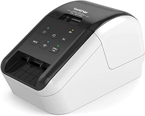 Brother QL-810W Ultra-Fast Label Printer with Wireless Networking, Print Black/Red Labels per Minute Up to 300 x 600 dpi, Durable Automatic Cutter up to 2.4" Wide, USB 2.0, CBMOUN Extension_Cable