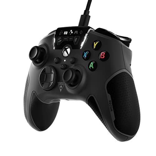 Turtle Beach Recon Controller Wired Gaming Controller for Xbox Series X & Xbox Series S, Xbox One & Windows 10 PCs Featuring Remappable Buttons, Audio Enhancements, and Superhuman Hearing - Black