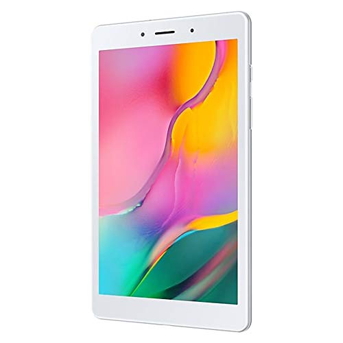 Samsung Galaxy Tab A 8.0" (2019, WiFi + 4G LTE) 32GB, 5100mAh Battery, 4G LTE Tablet GSM Unlocked SM-T295, International Model (32GB + 64GB SD Bundle, Silver)