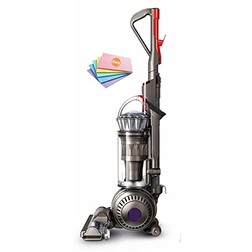 Dyson Ball Animal 2 Upright Corded Vacuum Cleaner: HEPA Filter, Height Adjustment, Self-Adjusting Cleaner Head, Telescopic Handle, Rotating Brushes, Nickel + Sponge Cloth