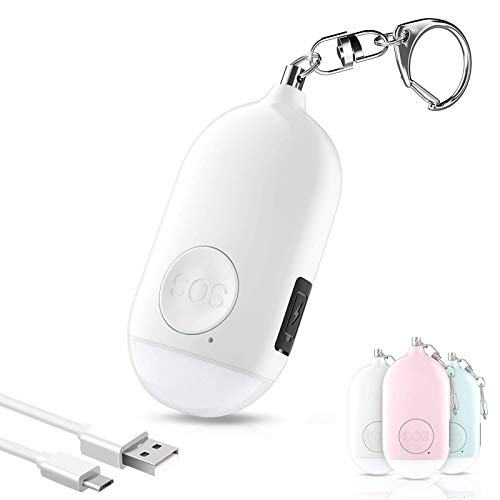 Kimfly Safesound Personal Alarm Siren Song 1-Pack - 130dB Self Defense Alarm Keychain with Emergency LED Flashlight - Security Personal Protection Devices for Women Girls Kids and Elderly
